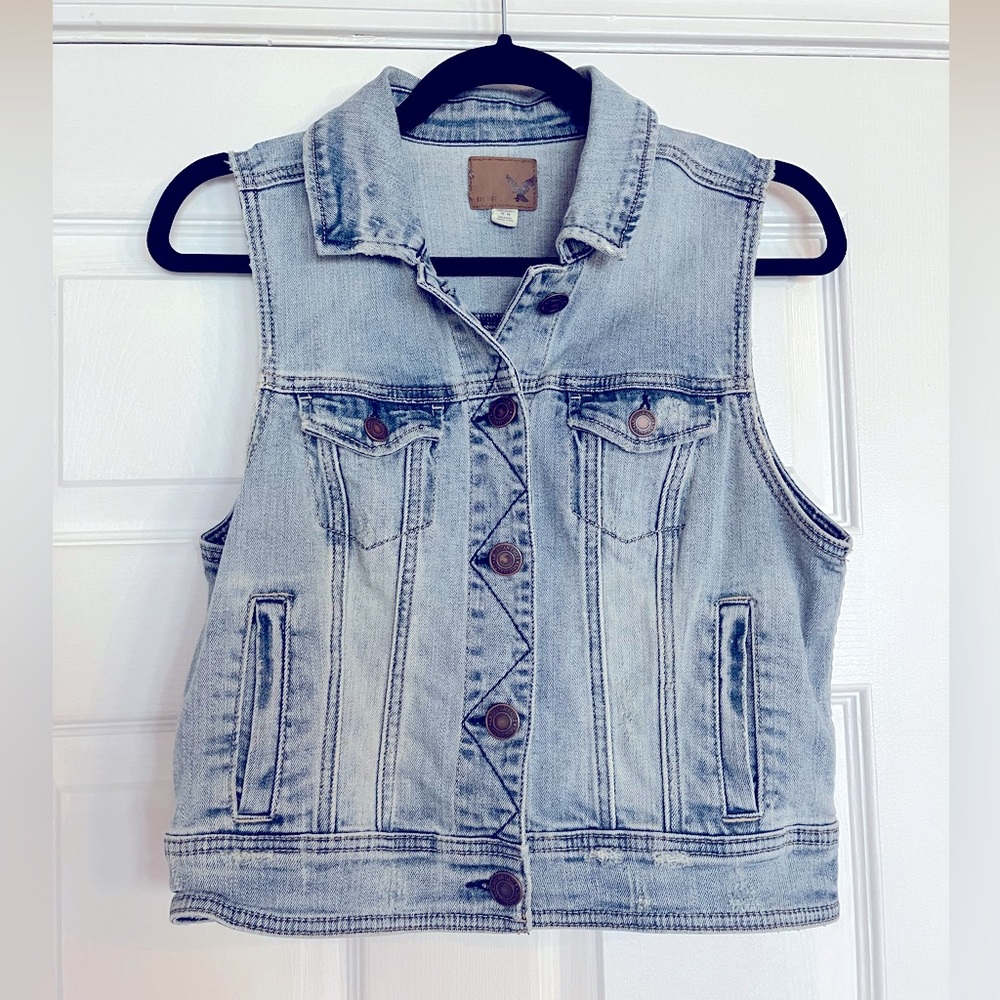 American Eagle Denim Vest